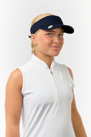 Lightweight Padded Telephone Wire Visor - Navy