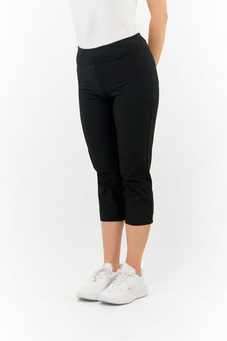 Tail Ladies Golf Mulligan Pull On Capri 83CM- Black