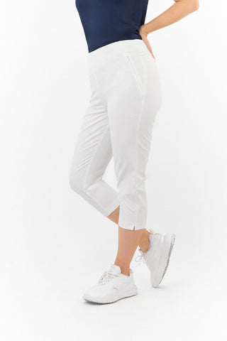 Tail Ladies Golf Allure Pull On Capri 83CM - White