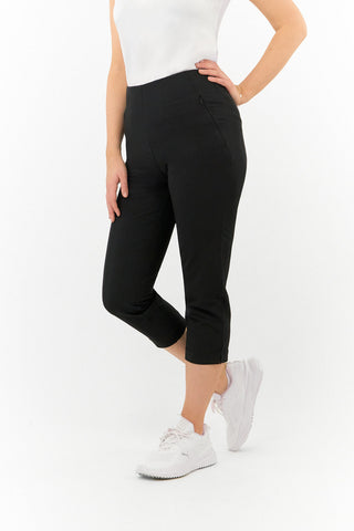 Tail Ladies Golf Allure Pull On Capri 83CM- Black