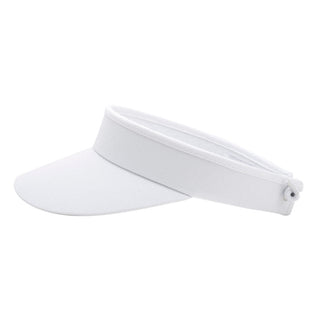 NSCO- Telephone Wire Ladies Golf Visor with Ball Marker - White
