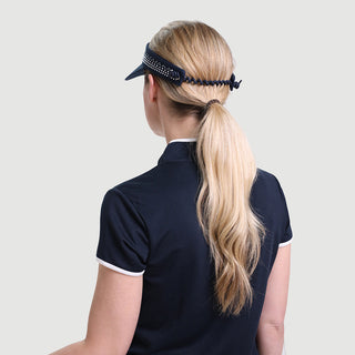 NSCO- Crystal Telephone Wire Golf Visor With Ball Marker - Navy