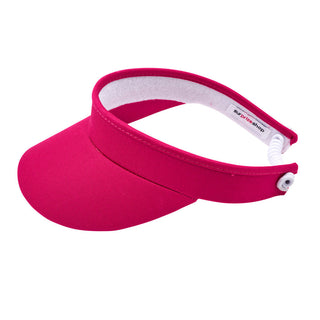 NSCO- Telephone Wire Ladies Golf Visor with Ball Marker - Hot Pink