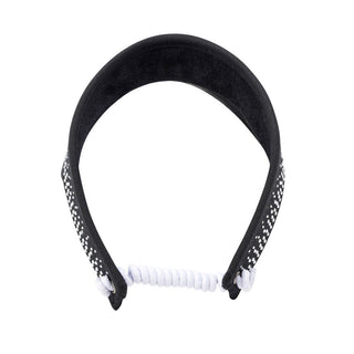 NSCO- Crystal Telephone Wire Golf Visor With Ball Marker - Black