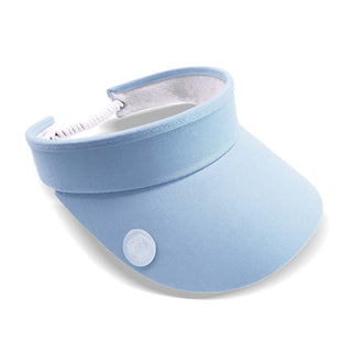 NSCO- Telephone Wire Ladies Golf Visor with Ball Marker -  Pastel/Pale Blue