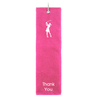 Thank You Tri Fold Golf Towel Prize