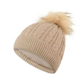 Surprizeshop Waterproof Bobble Ladies Golf Hat - Stone