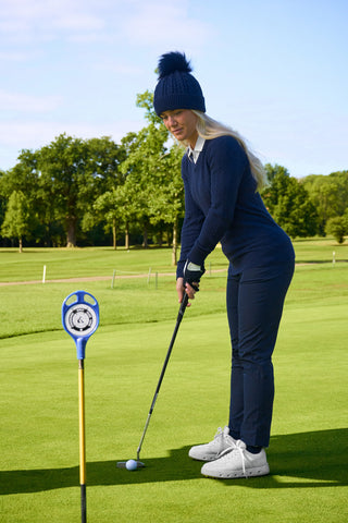 NSCO- Surprizeshop Waterproof Bobble Ladies Golf Hat - Navy