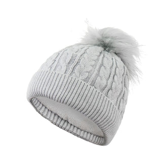 Surprizeshop Waterproof Bobble Ladies Golf Hat - Grey