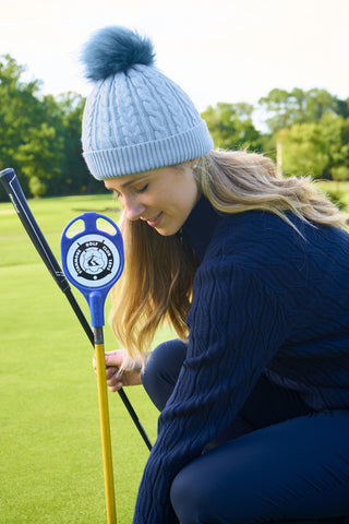 NSCO- Surprizeshop Waterproof Bobble Ladies Golf Hat - Pastel Blue