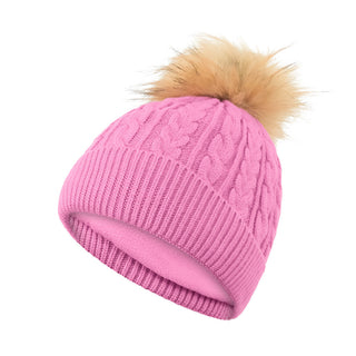 NSCO- Surprizeshop Waterproof Bobble Ladies Golf Hat - Soft Pink