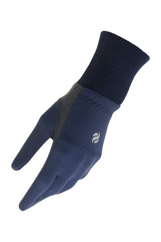 Fleece Lined Polar Stretch Winter Golf Gloves - Navy