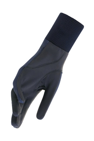 Fleece Lined Polar Stretch Winter Golf Gloves - Navy