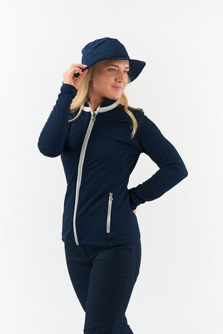 NSCO- Ladies Golf Waterproof Rain Hat- Navy