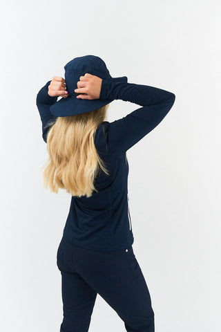 Ladies Golf Waterproof Rain Hat- Navy