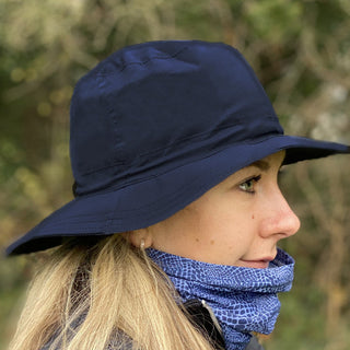 NSCO- Ladies Golf Waterproof Rain Hat- Navy
