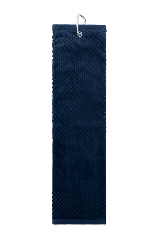 Waffle Weave Golf Towel - Navy