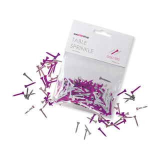NSCO- Golf Tees Table Sprinkle Confetti - Pink and Silver