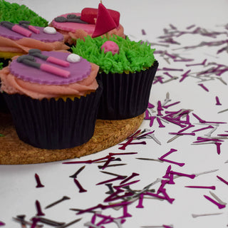 NSCO- Golf Tees Table Sprinkle Confetti - Pink and Silver