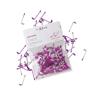 NSCO- Golf Clubs Table Sprinkle Confetti - Pink and Silver
