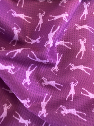 NSCO- Lady Golfer Cool Scarf & Towel - Purple