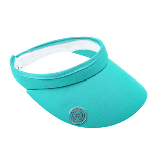 NSCO- Ladies Golf Clip Visor with Ball Marker - Ocean Blue