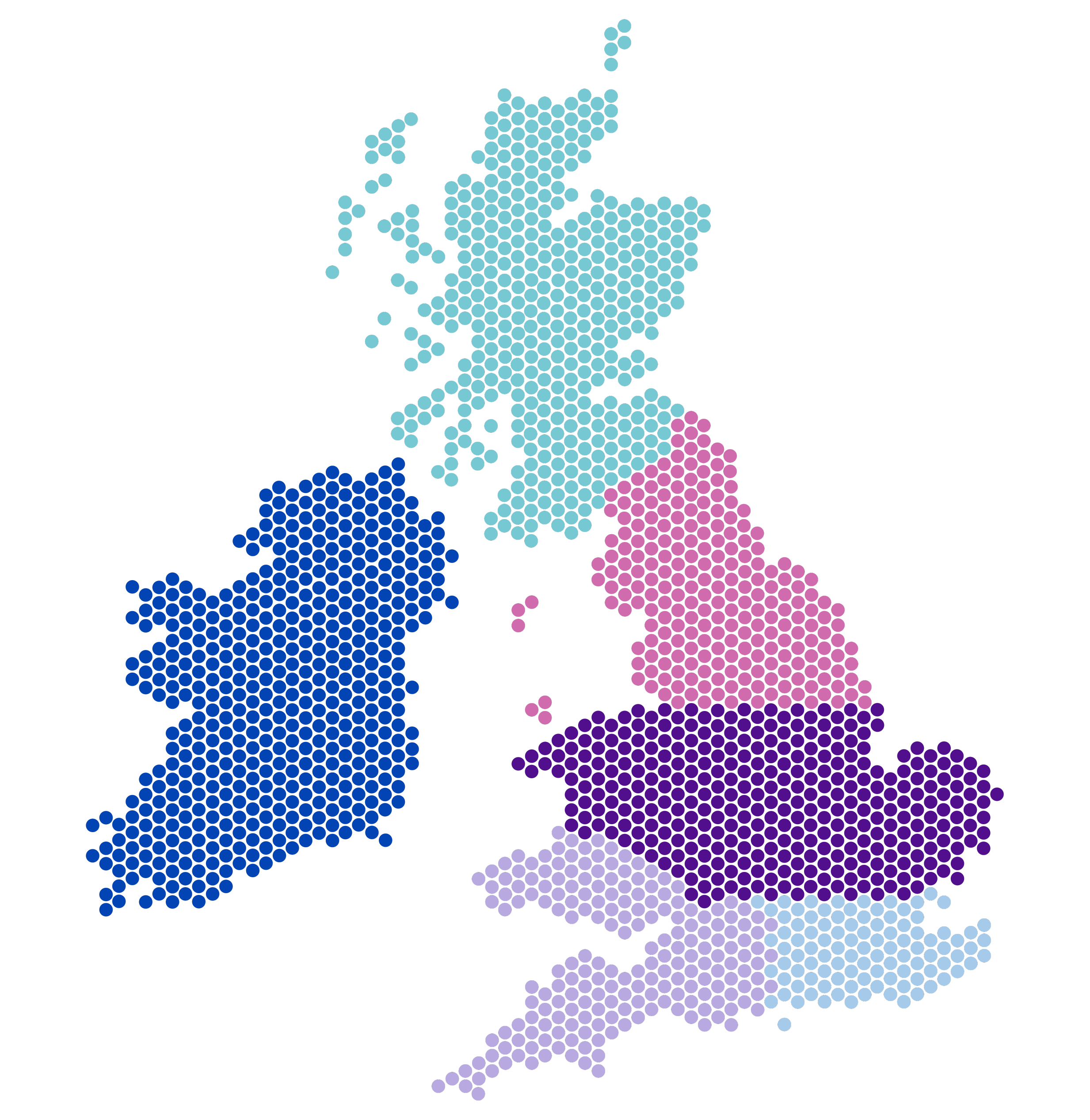 UK and Ireland Representation Map