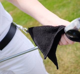 NSCO- Lady Golfer Retractable Towel - Navy