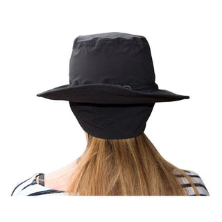 NSCO- Ladies Golf Waterproof Fleece Lined Rain Hat- Black
